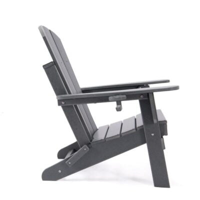 Chaise Adirondack Lake Country Outdoors en polyethylene haute densite - Grise
