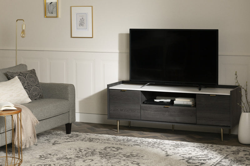 Meuble pour téléviseur Hype de 61 po - chêne gris