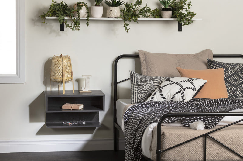 Sazena Table De Chevet Murale - Chene Gris