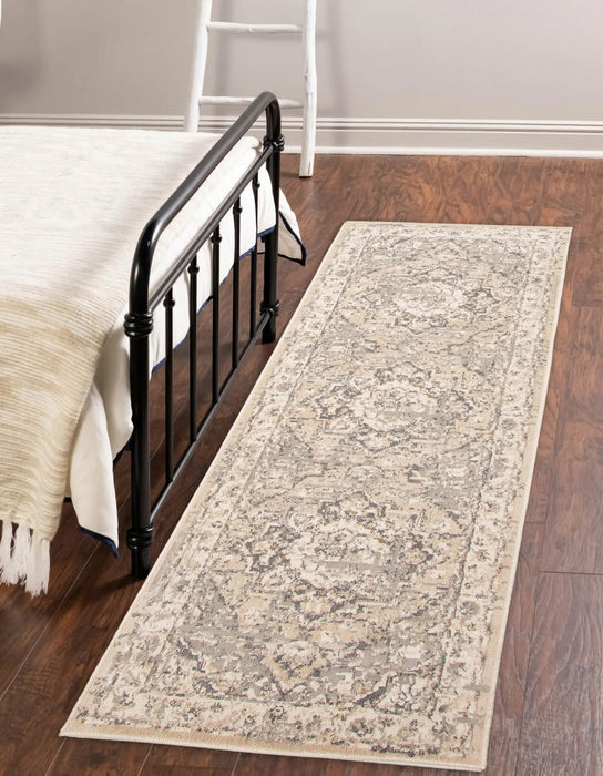 Carpette Priya grise - 2 pi 8 po x 8 pi 2 po