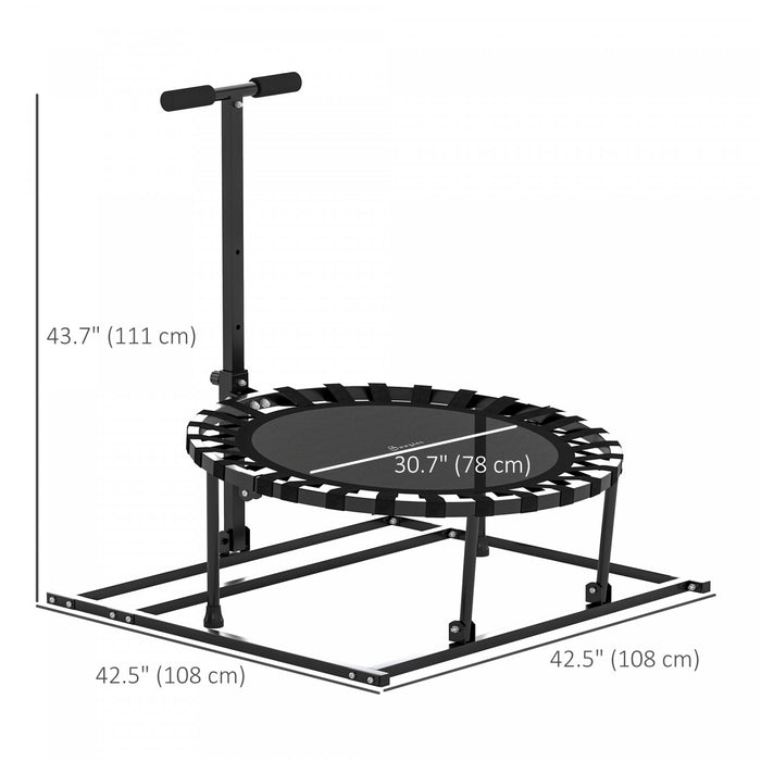Soozier Trampoline Rebondisseur De Football 2 En 1 Avec 8 Angles Reglables