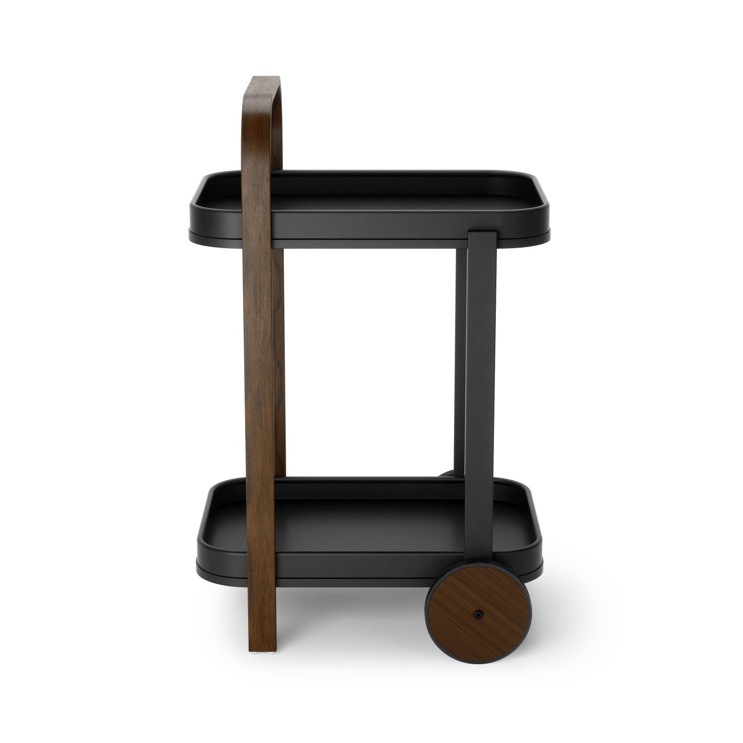 Umbra Bellwood Organiseur Cosmétique - Noir/Noyer, Séparateur Amovible, Poignée Bois Armoire De Rangement Umbra Bellwood Organiseur Cosmétique - Noir/Noyer, Séparateur Amovible, Poignée Bois Armoire De Rangement
