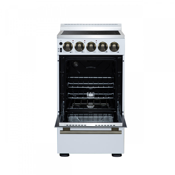 Cuisiniere electrique Pallermo de 20 po, blanche, capacite totale de 2,05 pi³ - FFSEL6051-20WHT
