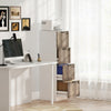 HOMCOM 4 Drawer File Cabinet with Lock Filing Cabinet for A4 Letter White