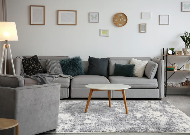 Carpette Fairmont à motif nuages ondulants - 5 pi 3 po x 7 pi 7 po