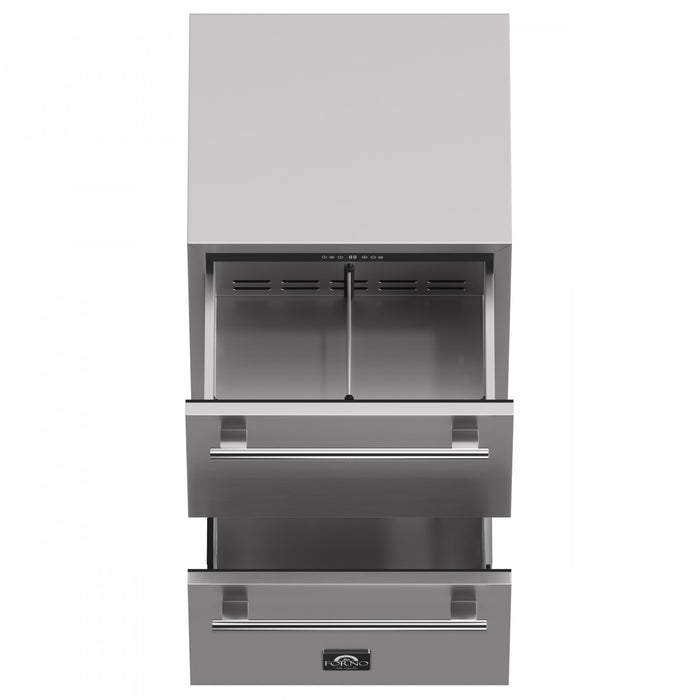 Refrigerateur a tiroirs Como de 24 po, acier inoxydable, pour interieur/exterieur, 4,87 pi³ – FDROD1611-24S