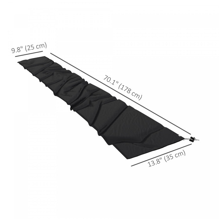Housse pour parasol Outsunny, protection pour parasol deporte avec fermeture eclair, noir