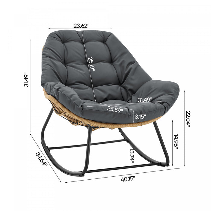Ensemble moderne Benson de 3 fauteuils lounge en gris