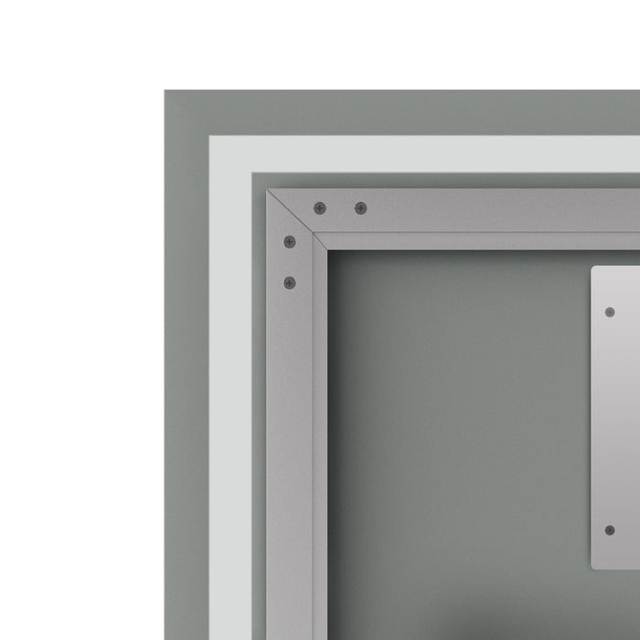 Miroir Frielle de 42 po argenté