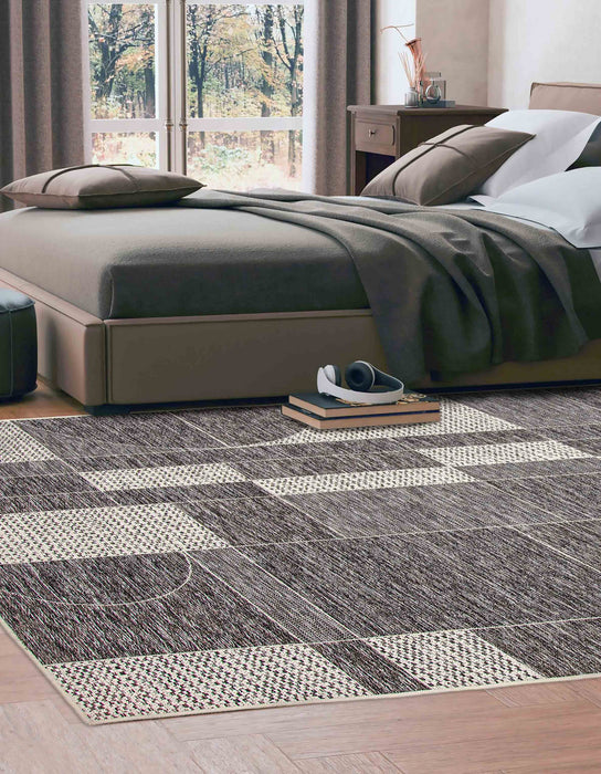 Carpette Bodhi grise - 5 pi 0 po x 8 pi 0 po
