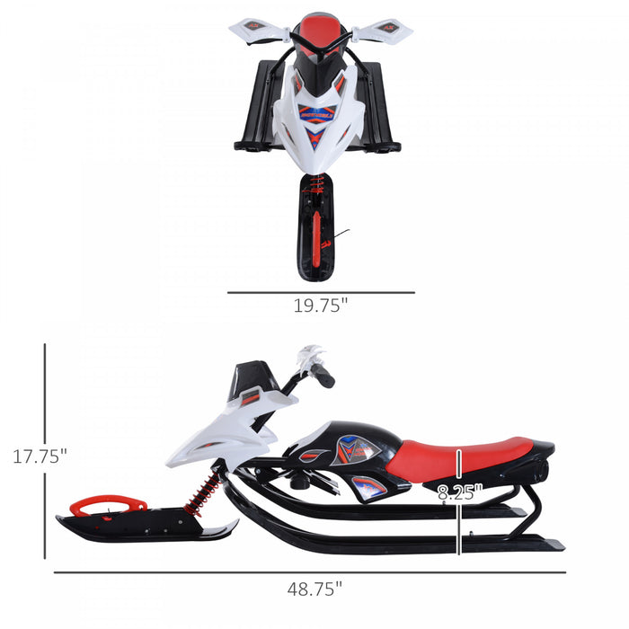 Soozier Motoneige Exterieur Hiver Ski Doo Neige Course Luge De Pointe Amusement Enfant