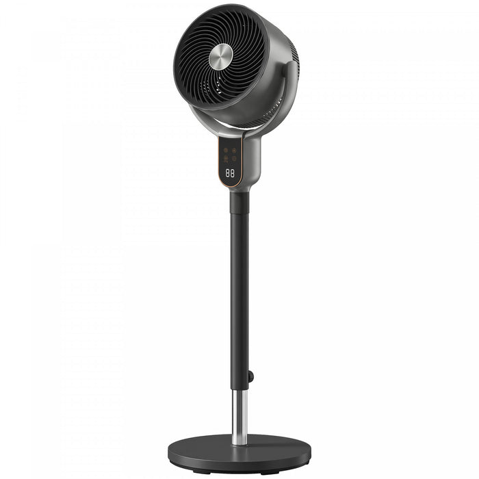 HOMCOM Ventilateur sur Pied 20 dB, Oscillation Automatique 70°+90°, 8 Vitesses