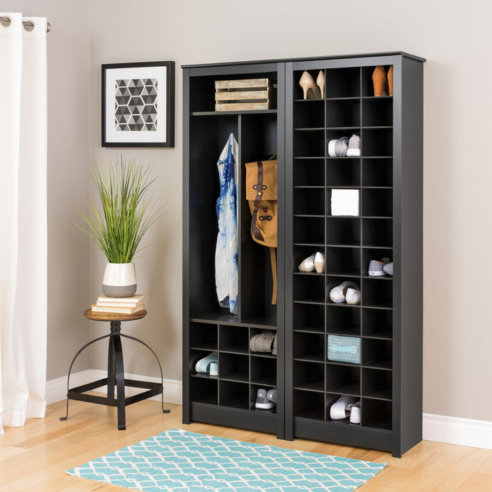 Support de rangement pour 36 paires de chaussures - noir