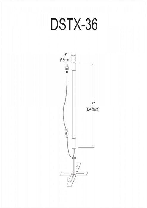 Bâton lumineux fluorescent Diagnostic de Dainolite bleu de 36 W pour l’intérieur