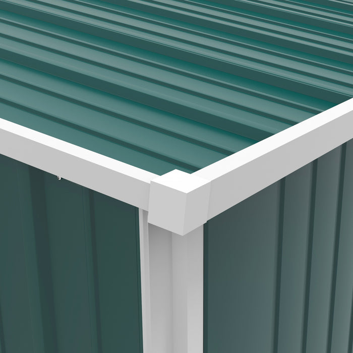 Outsunny Abri De Rangement Exterieur 5'x3' Avec Porte Simple, Vert