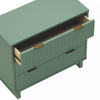 Elara Contemporary 38" Solid Wood Dresser in Sage Green (3-Drawer) | Commode contemporaine Elara 38" en bois massif vert sauge (3 tiroirs)