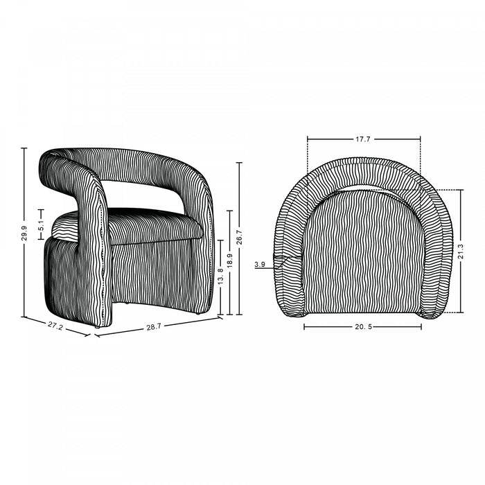 Fauteuil lounge Corvette style milieu du siecle en velours coloris colombe - Lot de 2