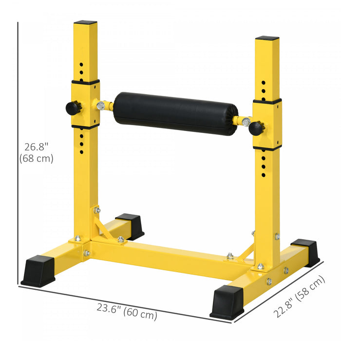 Soozier Support De Squat Bulgare A 12 Niveaux, Jaune