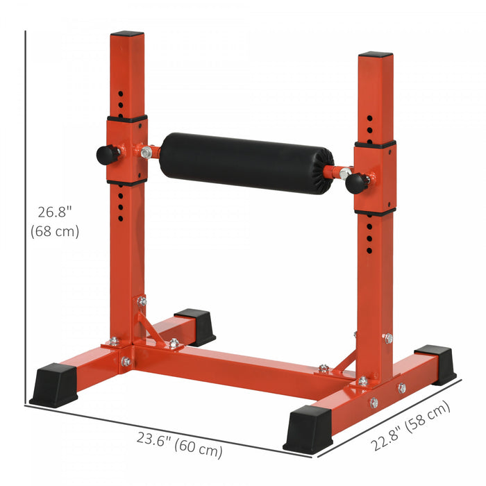 Soozier Support De Squat Bulgare A 12 Niveaux, Rouge