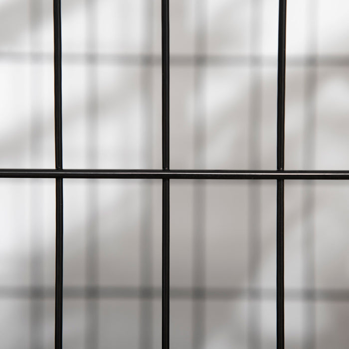 Pawhut Cage Pour Chiens De Taille Moyenne Avec Deux Portes, Plateau A Roulettes Verrouillable, 36\" X 24\" X 29.5\"