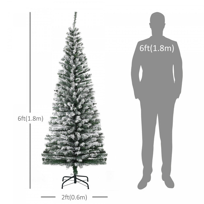 Homcom Arbre De Noel Artificiel 6 Pieds 492 Branches Realistes