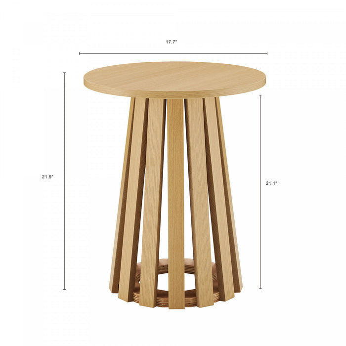 Table d’appoint Layla style scandinave moderne en chene clair