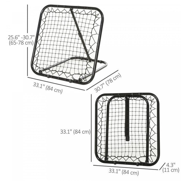 Soozier Filet de rebond reglable a angle pour football, baseball