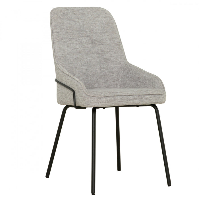Chaise d'appoint de salle a manger Thora rembourree taupe (ens. de 2)