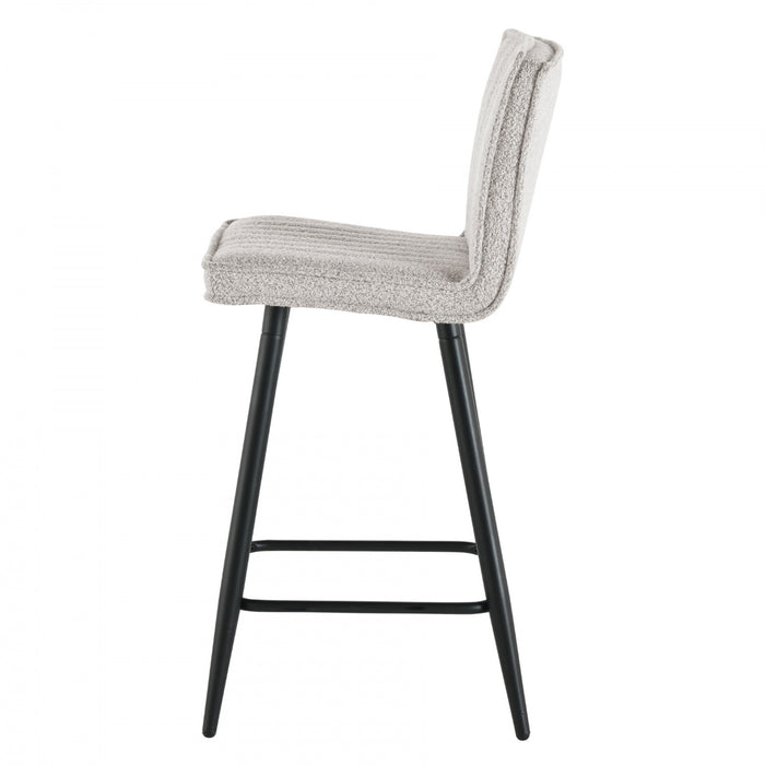 Tabouret de bar Marielle rembourre taupe (ens. de 2)
