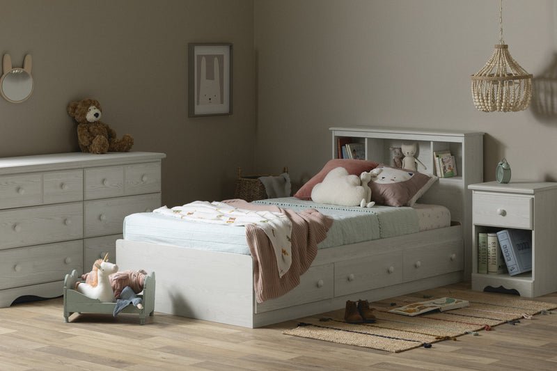 Commode Summer Breeze à 6 tiroirs - pin blanc