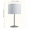 21" Metal Table Lamp