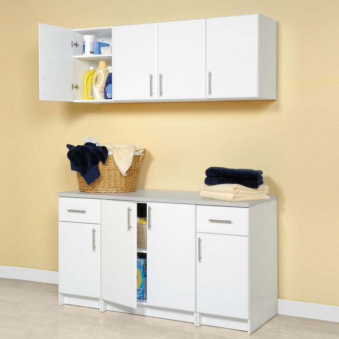 Armoire murale superposable Elite de 32 po - blanche