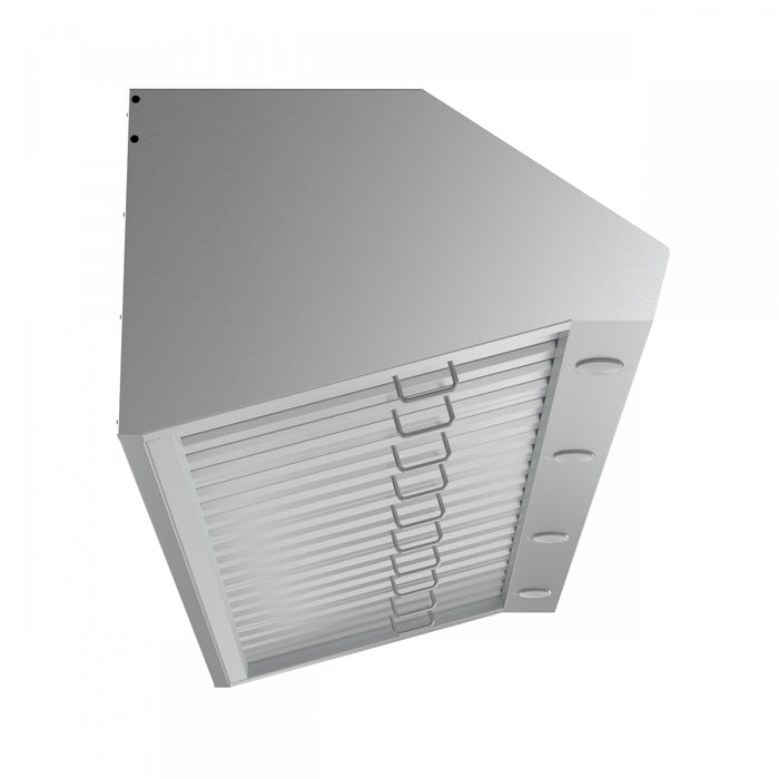 Hotte murale Palazzo de 48 po en acier inoxydable, filtres a chicanes robustes-FRHWM5030-60