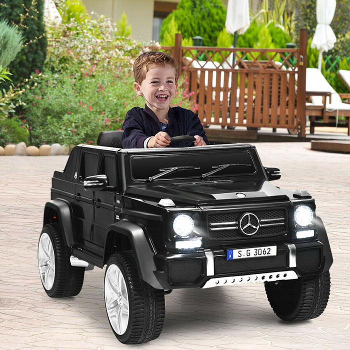 12v Autorise Mercedes-benz Enfants Roulent Sur La Voiture Rc Vehicules Motorises W / Coffre Noir