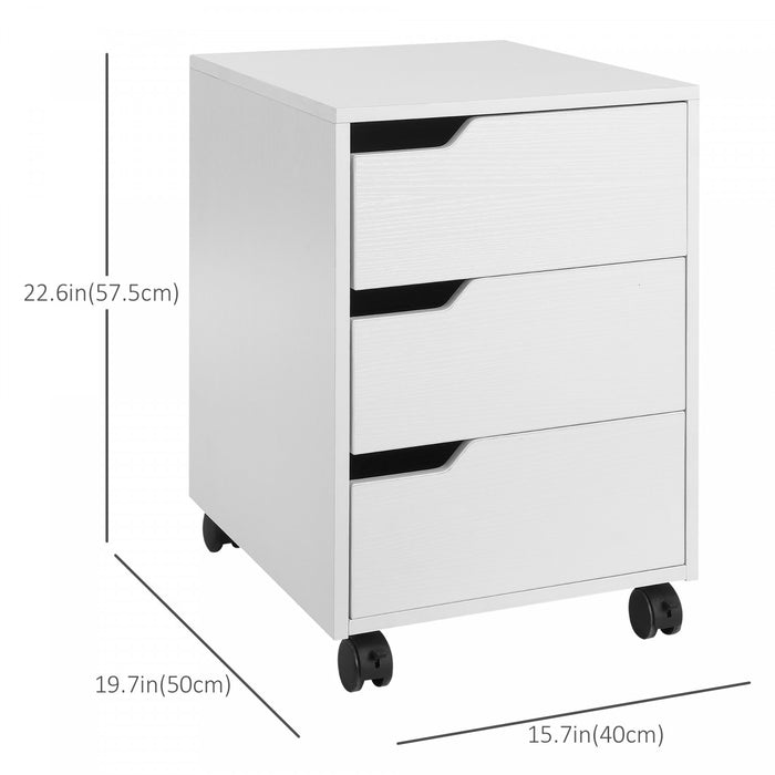 Homcom Classeur 3 Tiroirs