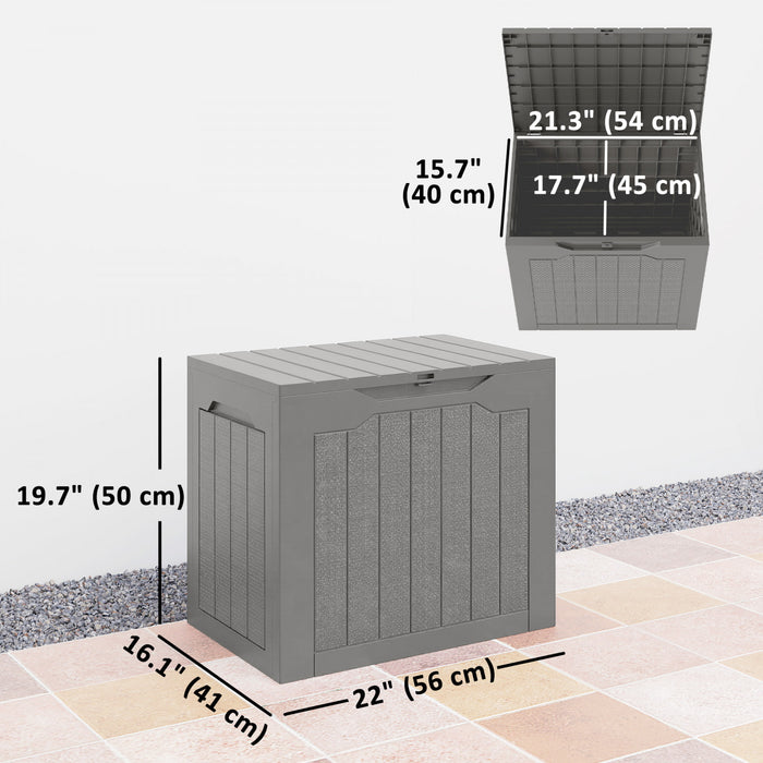 Outsunny Coffre de terrasse, coffre de patio etanche et resistant aux UV