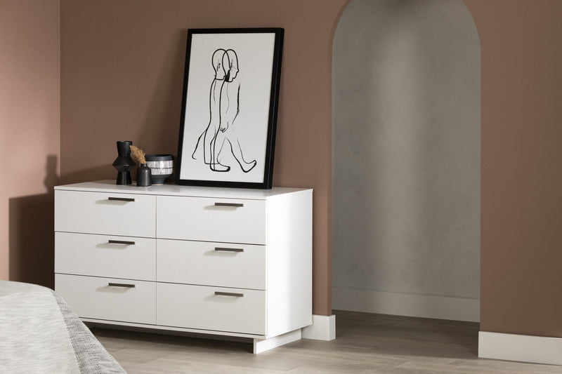 Cavalleri Commode 6 Tiroirs - Blanc Solide