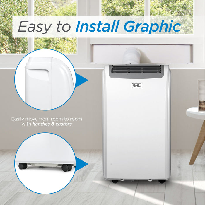 Climatiseur portatif 4 en 1 Black+Decker de 12 000 BTU - BPP08HWTB