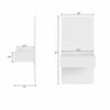 Milano Floating Nightstand Extension Panel Set of 2 | Panneau d'extension et table de nuit Milano