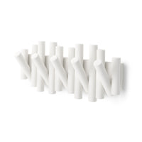 Crochets muraux Picket Rail de Umbra - blancs