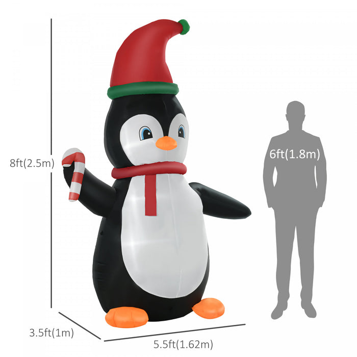 Homcom Pingouin Gonflable De Noel