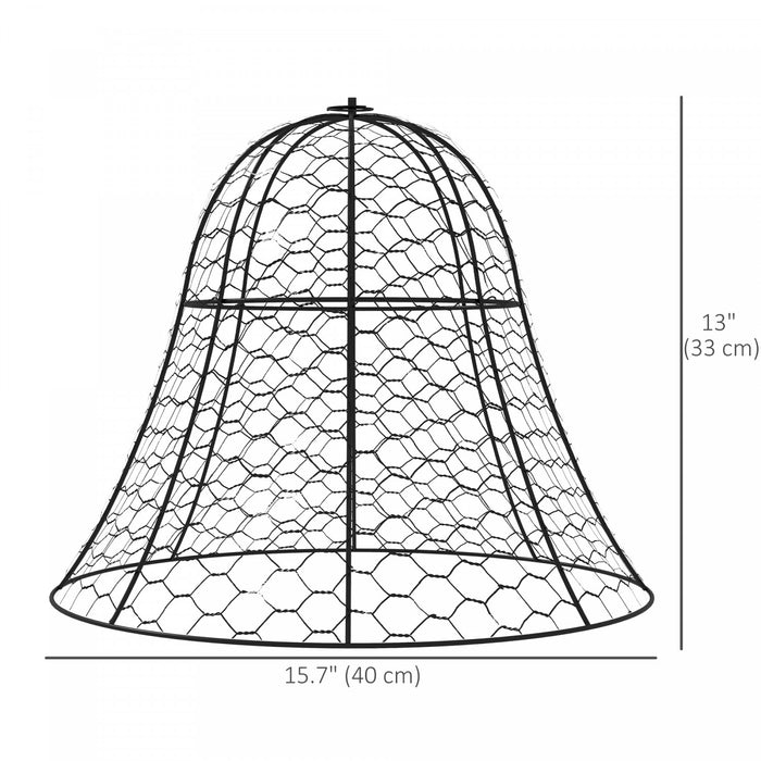 Outsunny Lot De 12 Cloches Pour Proteger Les Plantes Contre Les Animaux