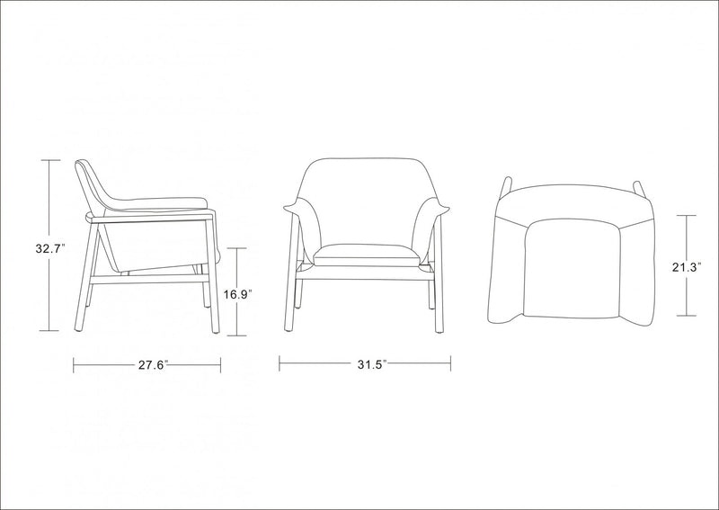 Fauteuil d’appoint Miller style milieu du siecle en tissu lin vert – Lot de 2
