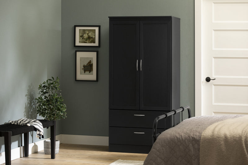 Acapella Armoire penderie Noir solide, de Meubles South Shore