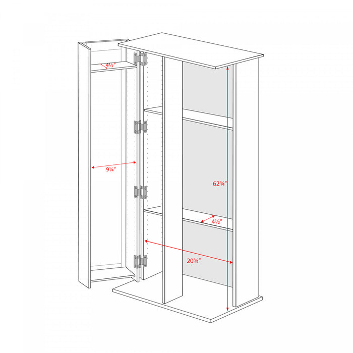 Etagere Multimedia A 23 Tablettes – Espresso