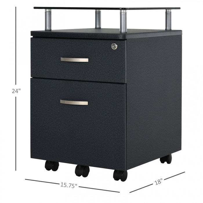 Homcom Classeur Avec Serrure Et Rail De Suspension