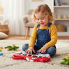 Costway 25-Key Kids Piano Keyboard Dinosaur Shape Toy Digital Piano with Built-in Music & Light Red