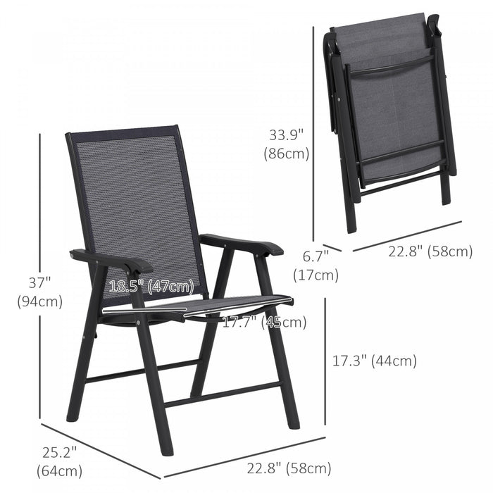 Outsunnyensemble De Chaises De Salle A Manger Pliantes 2 Pieces