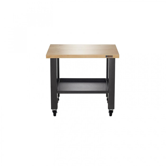 Poste de travail mobile de 3 pi de largeur de Gladiator - granite martelé