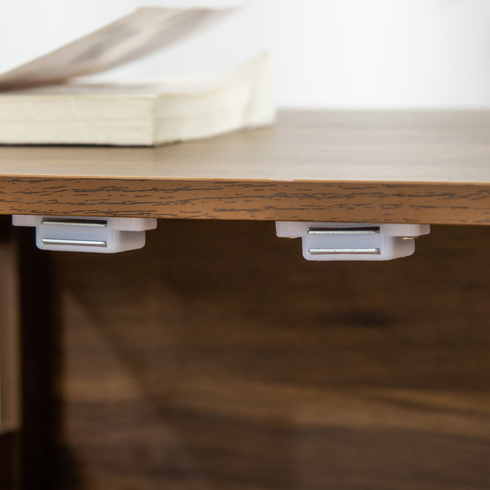 Pawhut Cage Pour Chien En Bois Avec Fenetres Multi-usage Portes Verrouillables Base Surelevee Pour Chiens De Petite Et Moyenne Taille Marron